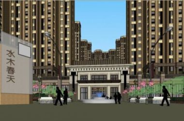 SketchUp Residential Models: High-Rise Apartments, Neoclassical Communities, and Ground-Floor Commercial Spaces by Jane Eu-BIM WORLD