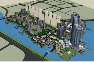 High-Rise Urban Commercial and Residential Complex with Modern Waterfront Design in SketchUp-BIM WORLD