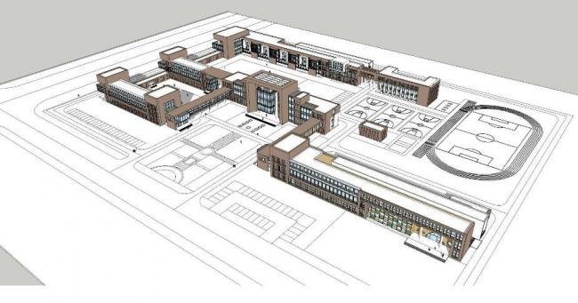 Modern Multi-Story School Building Design | SketchUp Model for Primary and Secondary Education