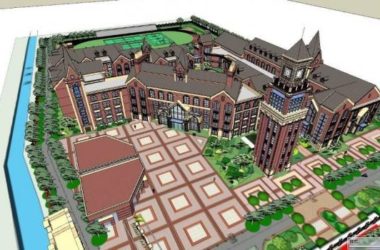 Multi-Story British Classical School Model: Primary, Secondary, and Teaching Buildings in SketchUp-BIM WORLD