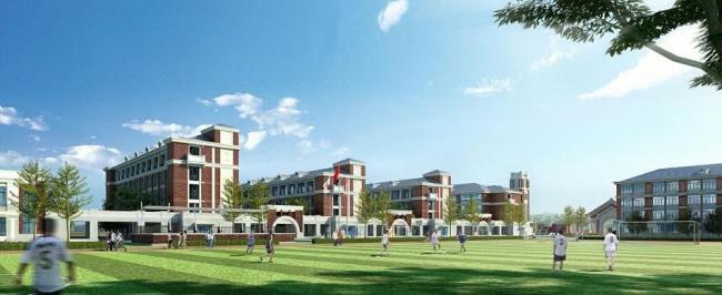 Multi-Story Primary and Secondary School Model | Simplified European-Style Educational Building in SketchUp
