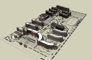 Neoclassical Multi-Story Primary and Secondary School Model | Educational Architecture in SketchUp-BIM WORLD