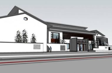 SketchUp Business Model: Multi-Story Clubhouse and Commercial Building with Chinese Architectural Style-BIM WORLD