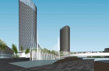 SketchUp Model of Zhangcun, Qingdao: Modern Super High-Rise Commercial and Office Complex-BIM WORLD