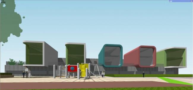 Modern Multi-Story Kindergarten School Model | Educational Architecture in SketchUp
