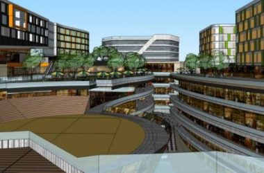 Yufa Haibei City: Modern Multi-Story Commercial Complex with Podium, Hotel, and Office Spaces in SketchUp-BIM WORLD