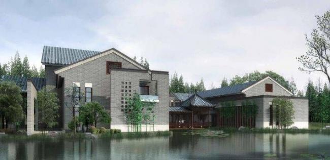 SketchUp Business Model: Multi-Story Chinese-Style Commercial Club Design