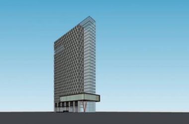 Modern High-Rise Office Building Model in SketchUp-BIM WORLD