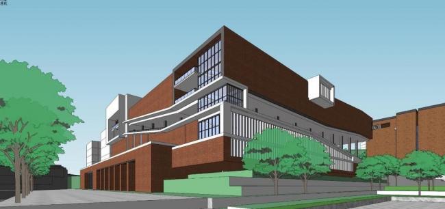 Multi-Story Mountain Primary and Secondary School | Modern Educational Architecture by SketchUp School