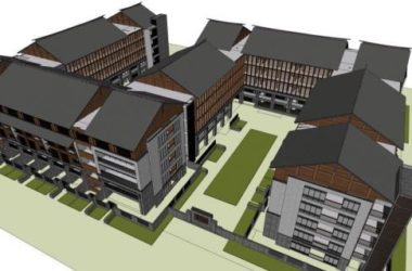 SketchUp Residential Model | Multi-Story Apartment Dormitory with Traditional Chinese Design-BIM WORLD