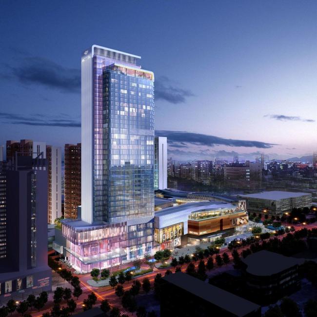 SketchUp Complex Model: Modern Super High-Rise Commercial, Office, Hotel, and Residential Tower