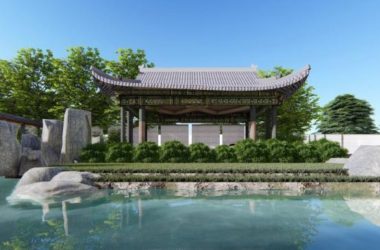 SketchUp Business Model: Multi-Story Leisure Club with Modern Chinese Architectural Style-BIM WORLD