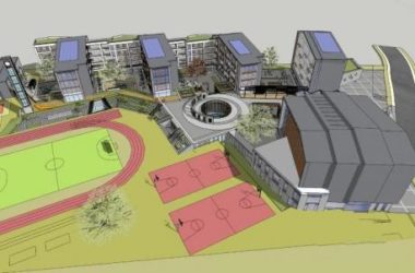 Modern Multi-Story Primary and Secondary School Buildings | SketchUp Educational Models-BIM WORLD