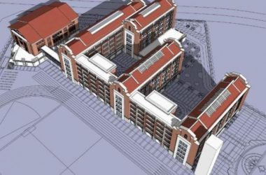 SketchUp School Model | Multi-Story Classical Primary and Secondary School Building for Education-BIM WORLD