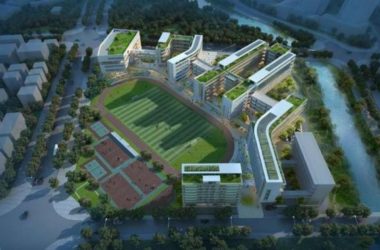 Modern Multi-Story Primary and Secondary School Buildings | SketchUp School Model-BIM WORLD