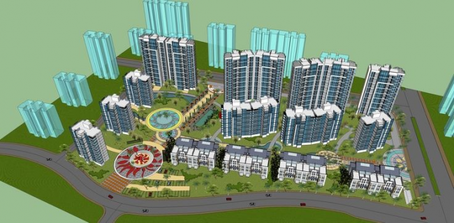 SketchUp Residential Models: Designing Modern High-Rise Communities and Buildings