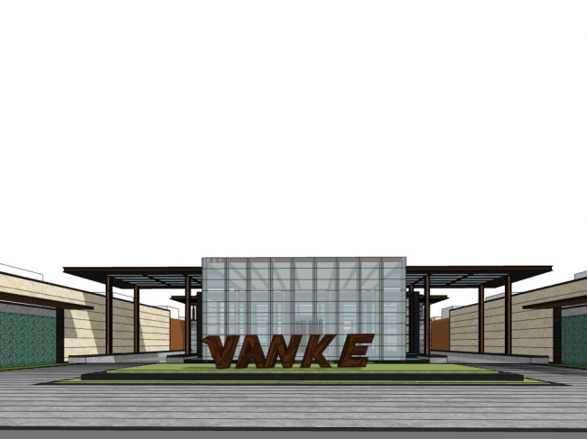 SketchUp Business Model: Modern Multi-Story Commercial Sales Office