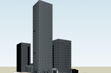 SketchUp Model of a Modern Super High-Rise Commercial and Office Complex-BIM WORLD