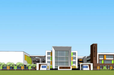 Modern Multi-Story Primary and Secondary School Design in SketchUp-BIM WORLD