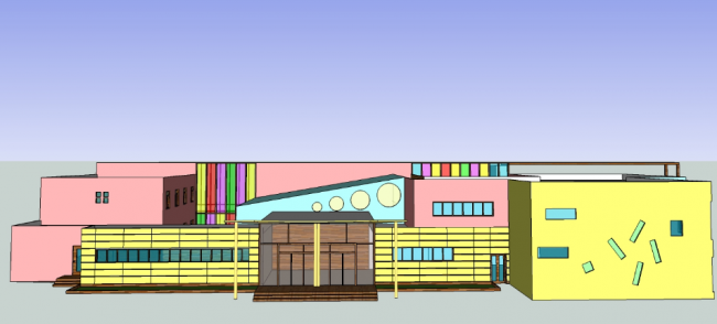 Modern Multi-Story Kindergarten Design | Educational Architecture by SketchUp School