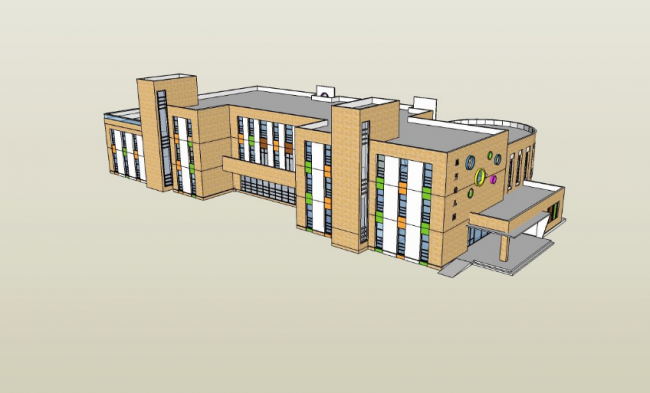 Modern Multi-Story Kindergarten Design | Educational Architecture in SketchUp