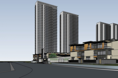 Modern High-Rise Residential Complex 3D Model in SketchUp-BIM WORLD