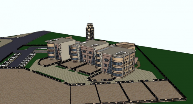 Modern Multi-Story Kindergarten School Design | Educational Architecture in SketchUp