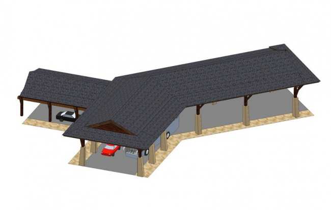 SketchUp Material Models for Entrance Gallery Components