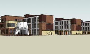 Modern Multi-Story Kindergarten School Model | Educational Architecture in SketchUp-BIM WORLD