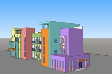Modern Multi-Story Kindergarten Design | Educational Architecture in SketchUp-BIM WORLD