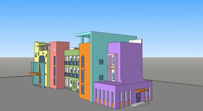 Modern Multi-Story Kindergarten Design | Educational Architecture in SketchUp