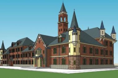 Multi-Story Kindergarten Design | European Classical Style Educational Architecture in SketchUp-BIM WORLD