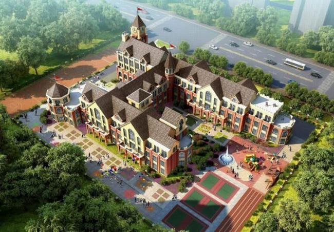 Multi-Story Kindergarten Design | British Classical Architecture in SketchUp