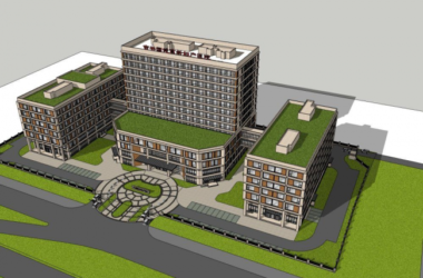 Modern Multi-Story Hybrid Hospital Model in SketchUp-BIM WORLD