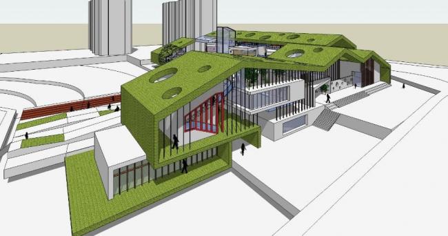 Modern Multi-Story Kindergarten School Model | Educational Architecture in SketchUp