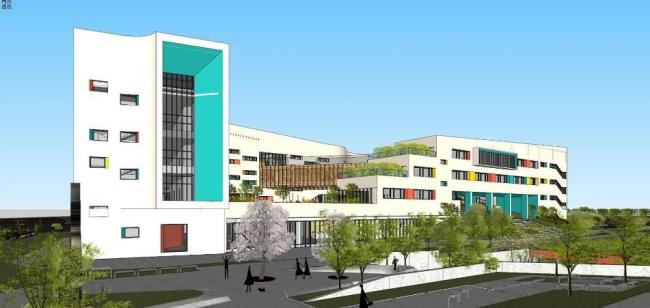 Modern Multi-Story Kindergarten Design | Educational Architecture in SketchUp