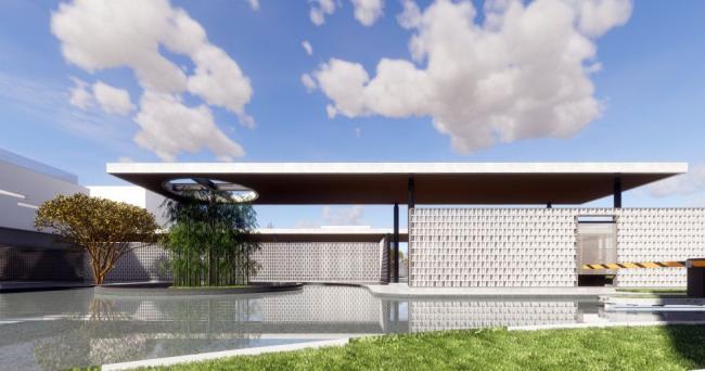 SketchUp Business Model: Modern Sales Office Design for Commercial Buildings