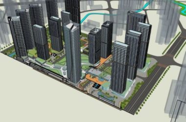 SketchUp Model of a Modern Super High-Rise Residential Community-BIM WORLD