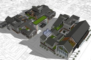 SketchUp Multi-Story Office Model with Chinese Architectural Style-BIM WORLD