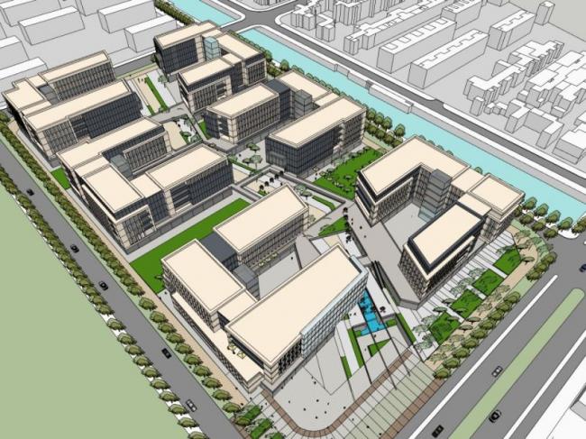 Modern Multi-Story Residential Building Model in SketchUp