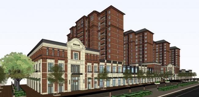 SketchUp Residential Models: High-Rise and Classical Style Buildings