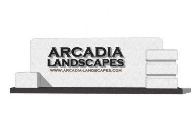 Modern Logo Wall Design with SketchUp Material Components-BIM WORLD