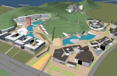 SketchUp Business Model: Scenic Multi-Story Commercial Street with Modern Chinese Design-BIM WORLD