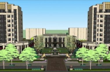 SketchUp Residential Models: Small and High-Rise Buildings with Ground Floor Commercial Spaces in Neoclassical Style-BIM WORLD