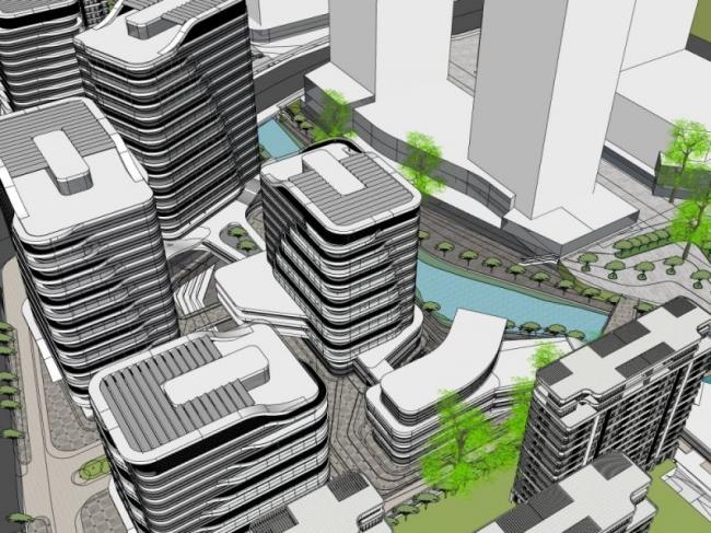 Modern High-Rise Residential Buildings in SketchUp: Contemporary Design Models