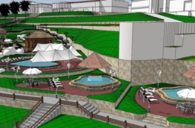 Neoclassical Multi-Story Hot Spring Club Hotel SketchUp Model-BIM WORLD