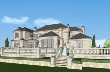 French Classical Style Solo Villa Model in SketchUp-BIM WORLD