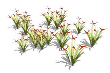 SketchUp Material Models: Ground Cover Plants, Shrubs, Flowers, and Landscape Elements-BIM WORLD