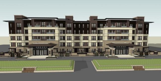 SketchUp Residential Design: Multi-Story Neoclassical Home with Garden