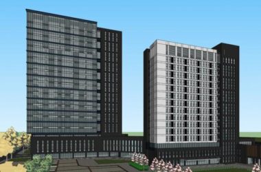Modern High-Rise Office Model of Industrial Park Research Building in SketchUp-BIM WORLD